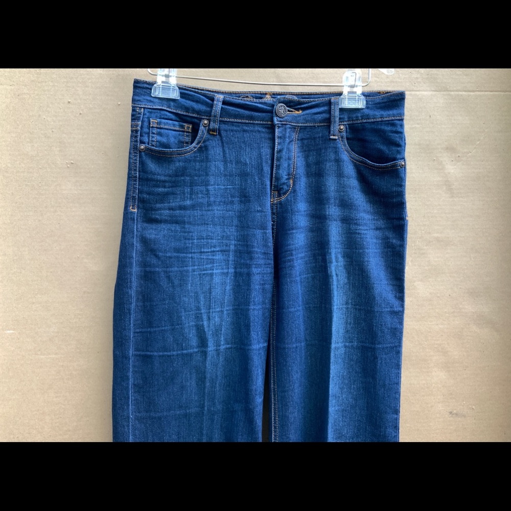 WOMENS WAX DENIM STRETCH JEANS. Boot Cut. - Picture 2 of 11